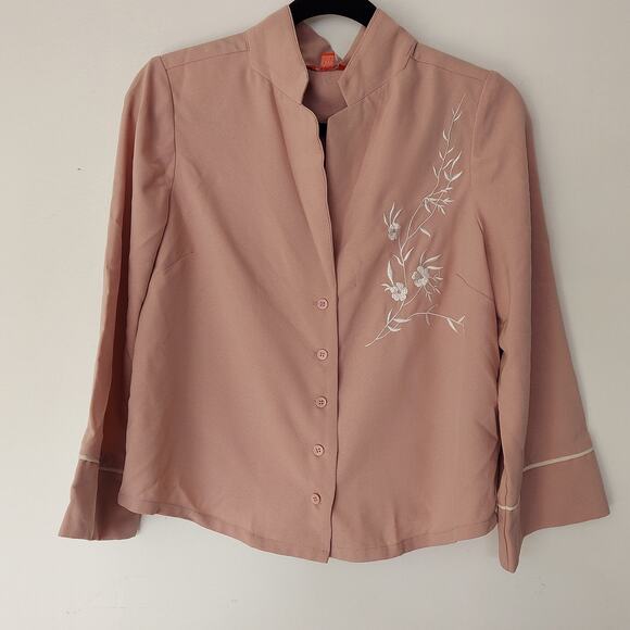 Guess Jacket/ Top  Womens Medium Pink Floral - Picture 1 of 5